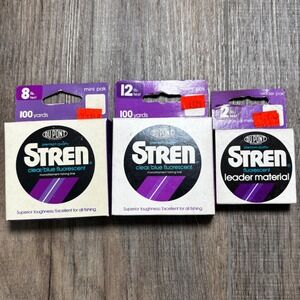 DuPont Stren Fishing Line 8lb 12lb 2lb Blue Fluorescent Monofilament Leader